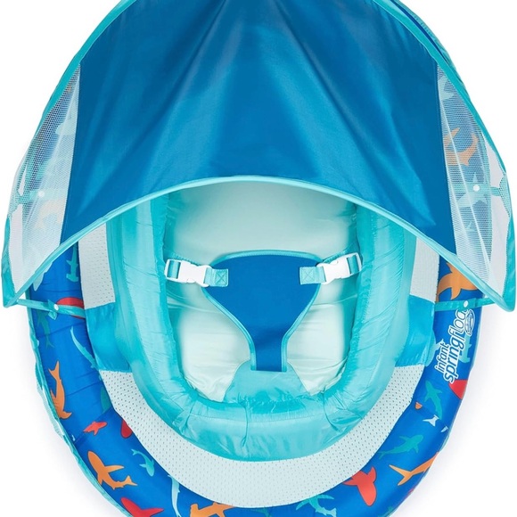 SwimWays Infant Baby Spring Float with Adjustable Sun Canopy - (M30) - Picture 2 of 4